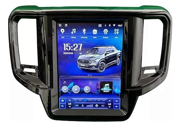 Central Multimídia Tesla Fiat Toro Endurance 2022 A 2024 Cor Preto