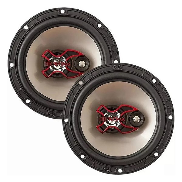 Par Alto-Falantes Bravox Triaxial 6 Polegadas B3X60 X 6´´ 100w Rms