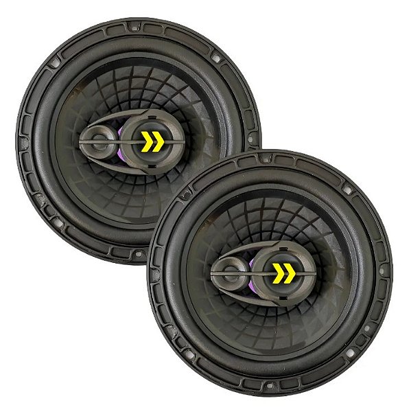 Par Auto Falante Triaxial Bravox 6 Polegadas Revo 6 140wrms