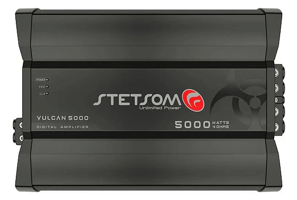 Modulo Amplificador Stetsom Vulcan 5000w Rms 1 Canal 4 Ohms Cor Preto