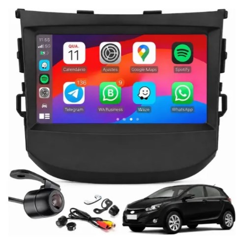 Kit Multimidia Hb20 12/19 7p Android 2gb/32gb Carplay S/fio