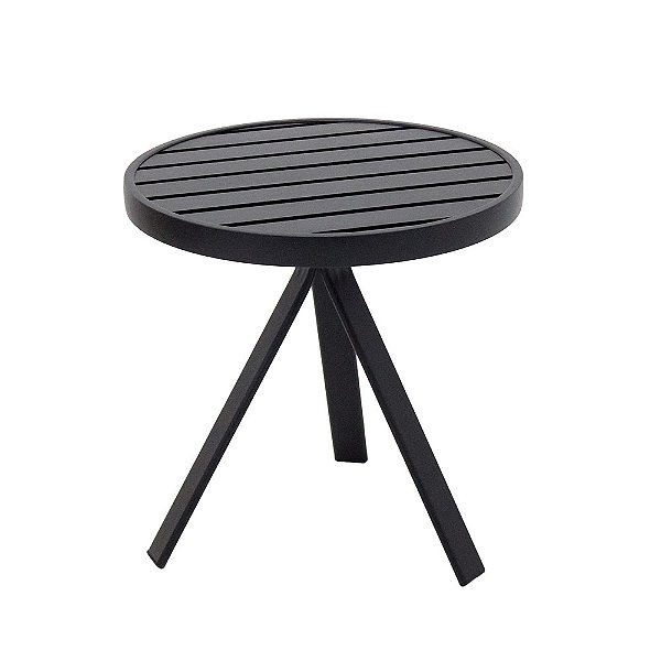 Mesa Lateral Lótus Com Tampo Ripado