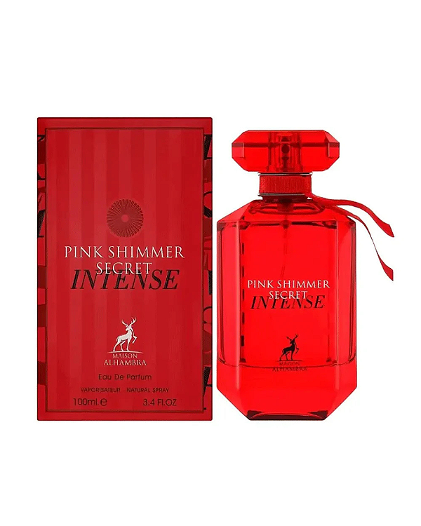 Pink Shimmer Secret Intense Alhambra Ref Olfativa Bombshell Intense - 100ml - Perfume Árabe