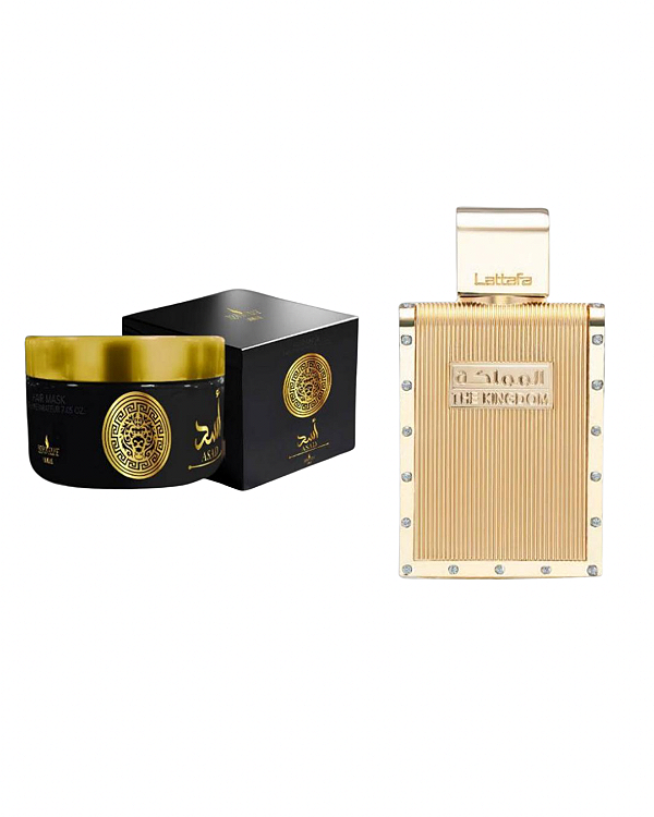 Combo The Kingdom Eau de Parfum Lattafa - 100ml + Pasta Asad Extra Concentrada Isabelle La Belle - 200g - Masculino