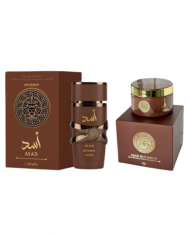 Combo Asad Bourbon Lataffa Eau de Parfum - 100ml + Pasta Asad Bourbon Extra Concentrada Isabelle La Belle - 200g - Masculino