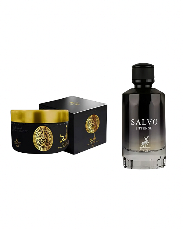 Combo Salvo Intense Eau de Parfum Maison Alhambra - 100ml + Pasta Asad Extra Concentrada Isabelle La Belle - 200g - Masculino
