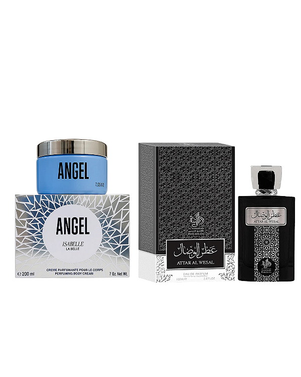 Combo Attar Al Wesal Al Wataniah Eau de Parfum - 100ml + Pasta Angel Extra Concentrada sabelle Hidratante - 200ml - Masculino