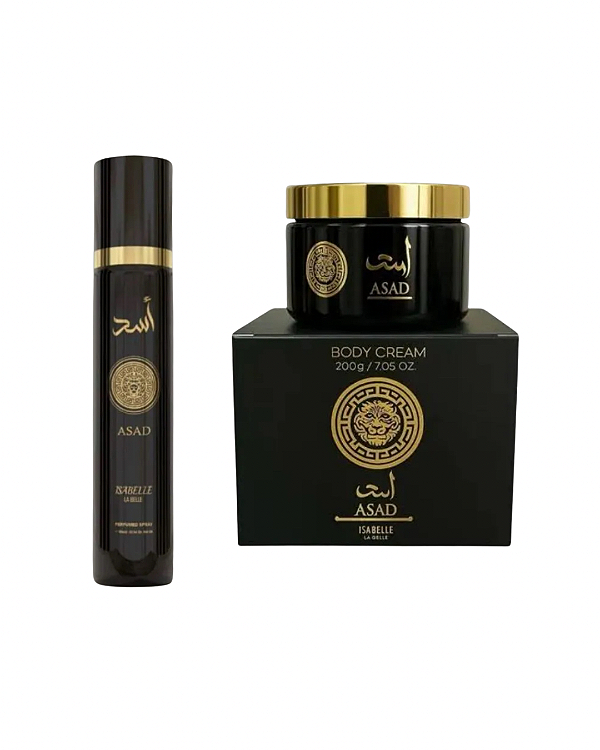 Combo Body Splash  Asad - Isabelle La Belle - 300ml + Pasta Asad Extra Concentrada Isabelle La Belle - 200g - Masculino