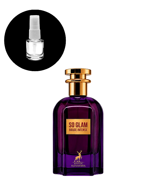 So Glam Rouge Intense Eau de Parfum Maison Alhambra - 5ml FRACIONADO - Feminino