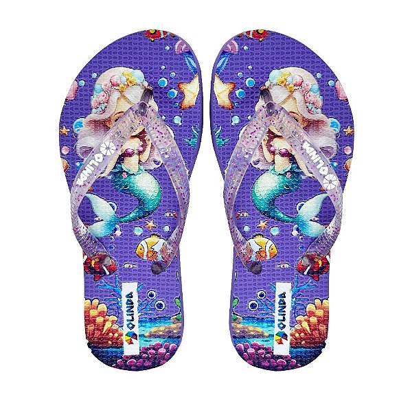Chinelo Feminino Kids Sereia - Olinda