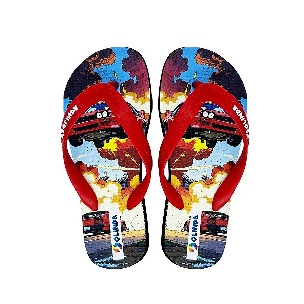 Chinelo Masculino Kids Carro - Olinda