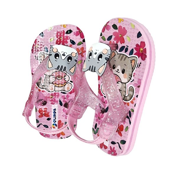 Chinelo Feminino Baby Cat - Olinda