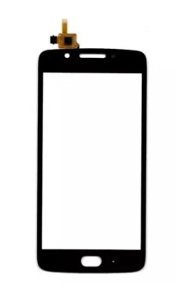 Vidro Frontal Motorola G5 Com Touch Preto - Com Cola Oca