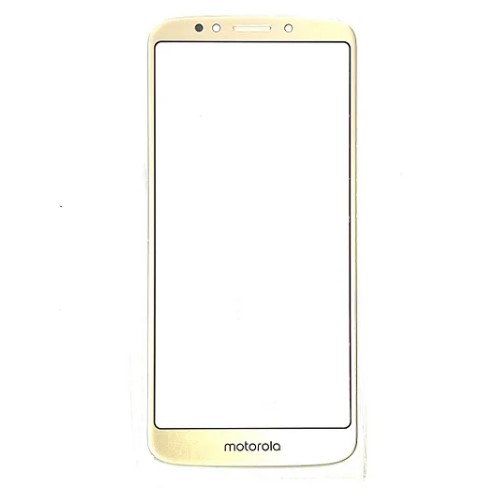 Vidro Frontal Motorola G6 Play / E5 Dourado - Sem Cola Oca