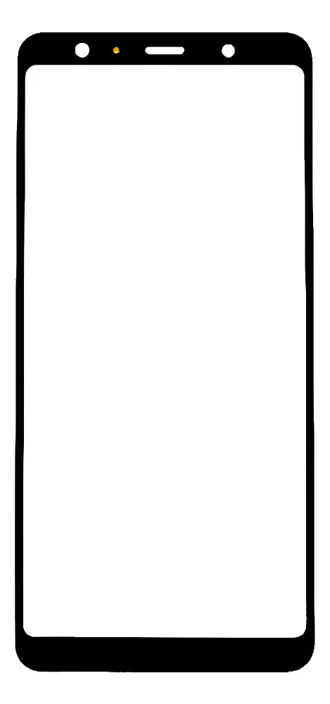 Vidro Frontal Samsung A750 Preto - Sem Cola Oca