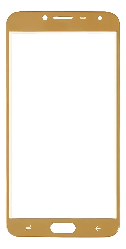 Vidro Frontal Samsung J4 Dourado - Sem Cola Oca