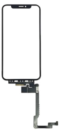 Vidro Touch Frontal Iphone X / XS Cabo Longo - Com Cola Oca