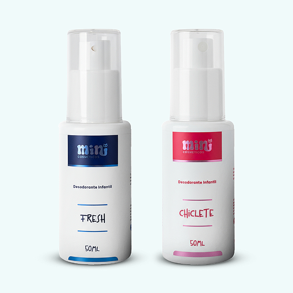 Kit de Desodorantes Infantis Fresh e Chiclete