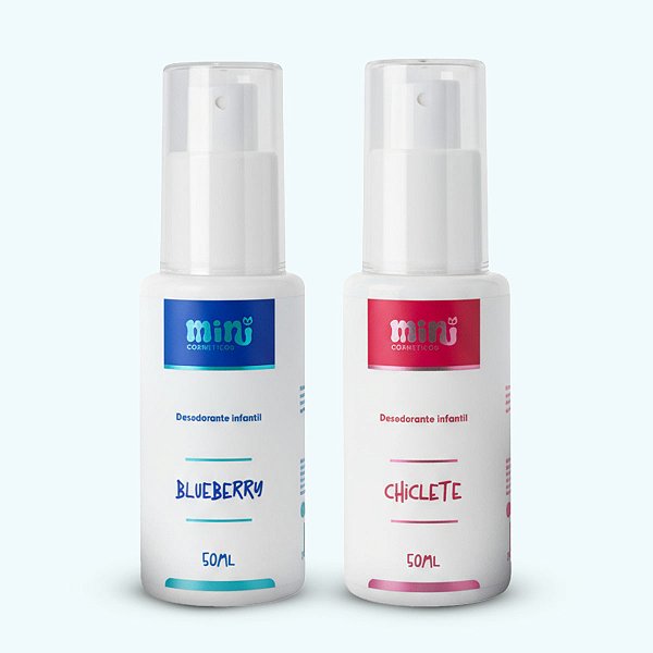 Kit de Desodorantes Infantis Blueberry e Chiclete