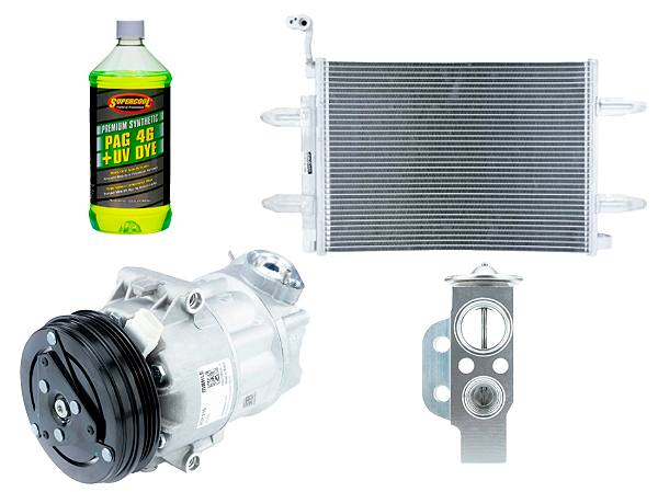 Kit Completo para Troca do Compressor de Ar Condicionado - Volkswagen Gol, Fox, Polo (2008 a 2019)