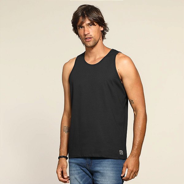 Camiseta Regata VLCS Basica TAM G2 Preto