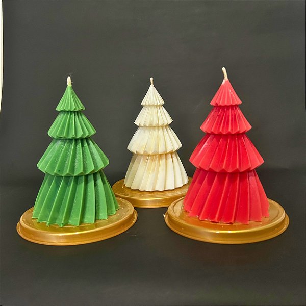 Velas árvore de natal - escultural