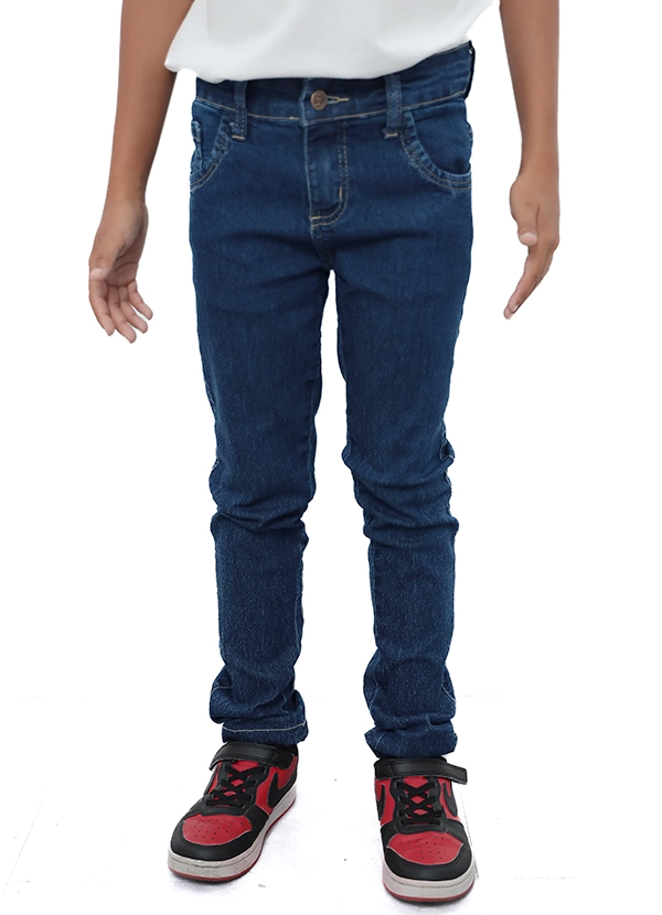 Calça Jeans Skinny Juvenil Masculina com Elastano Premium MMS Store