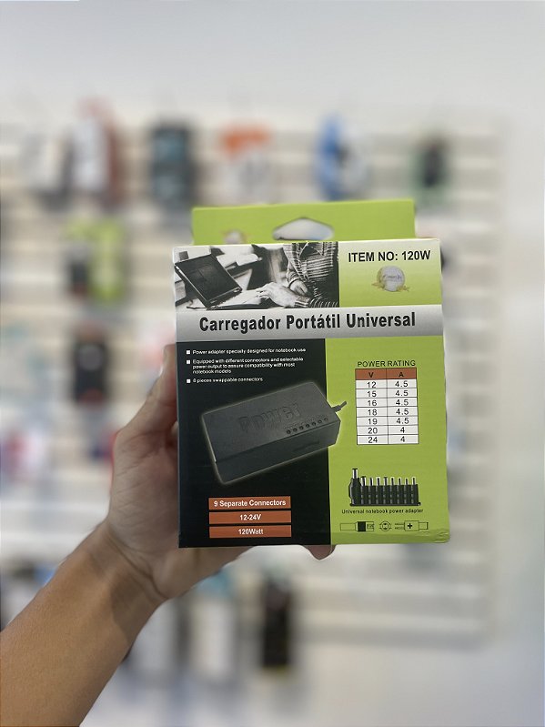 Carregador Universal para Notebook Power 120w