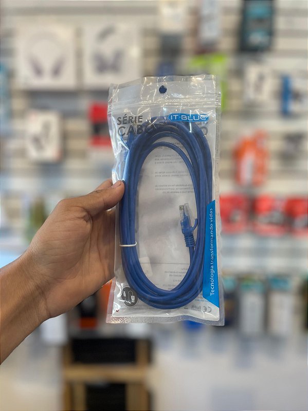 Cabo de Rede RJ45 3M LE-302 – Conexão Estável e Rápida