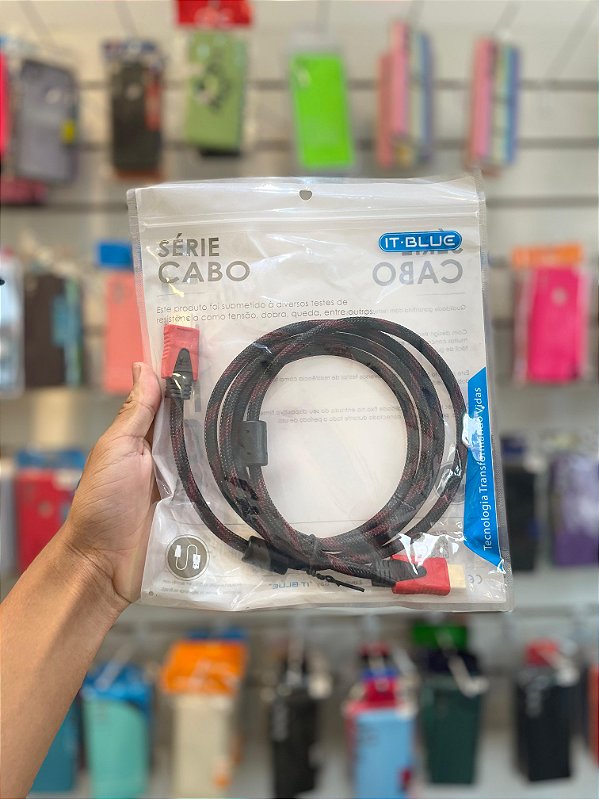 Cabo HDMI Version 1.4 com Malha LE-6612 1.8M – Imagem e Áudio de Alta Qualidade