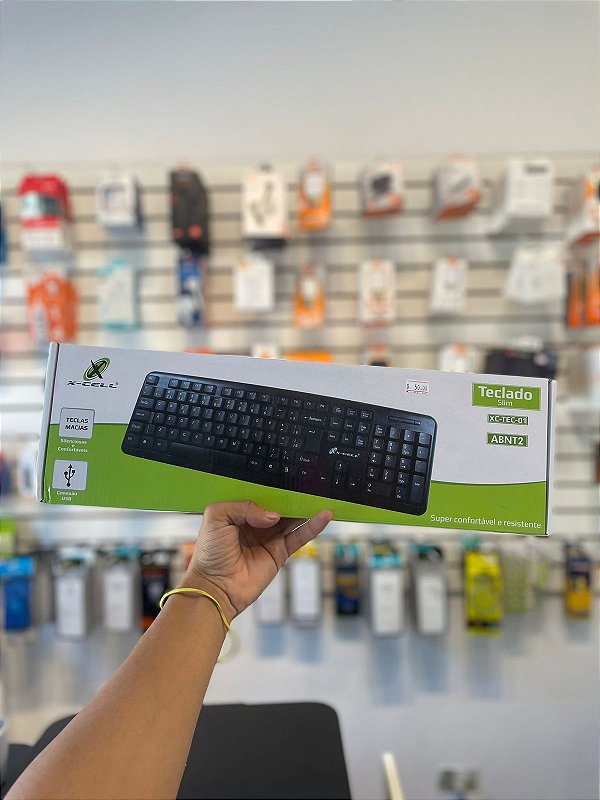 Teclado Slim XC-TEC-01 ABNT2 X-CELL
