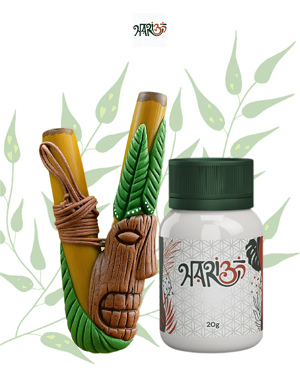 Kit Kuripe Deus Tiki + Rapé Indígena - Medicina da Floresta