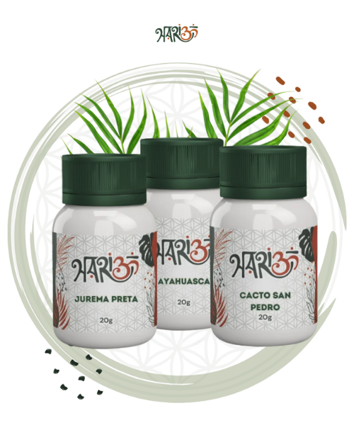 Kit de Rapés feitos com Plantas de Poder – Força Ancestral, Sabedoria e Expansão