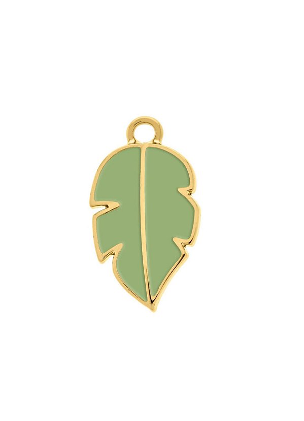 Pingente Folha Verde