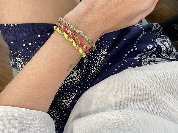 Pulseira Happy Cinza