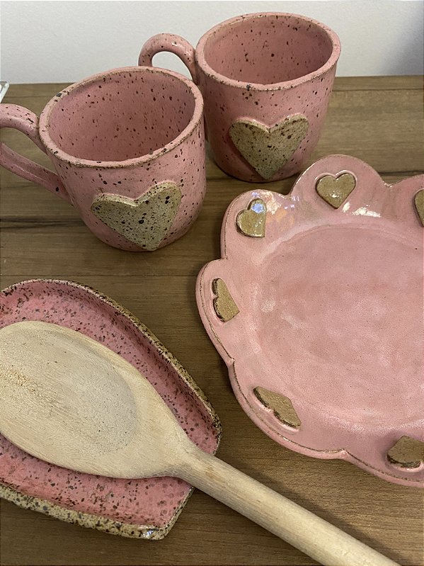 Bowl Onda de Coração Cerâmica