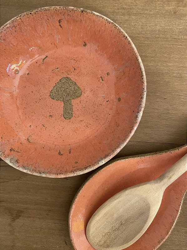 Bowl Cerâmica M com cogumelo interno