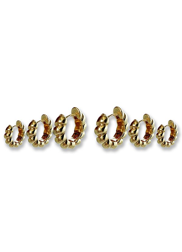 Argola Croissant Ouro