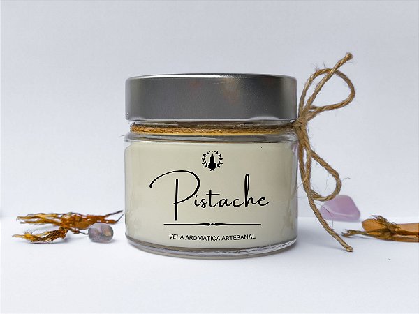 Vela Aromática | Classic | Pistache | Pavio de Algodão | Cera de Coco | Vegetal