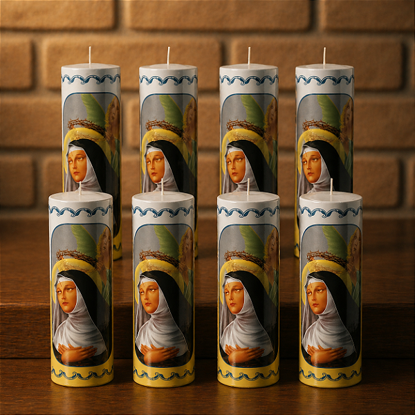 Vela Votiva 272g Santa Rita De Cássia - 08 Unidades