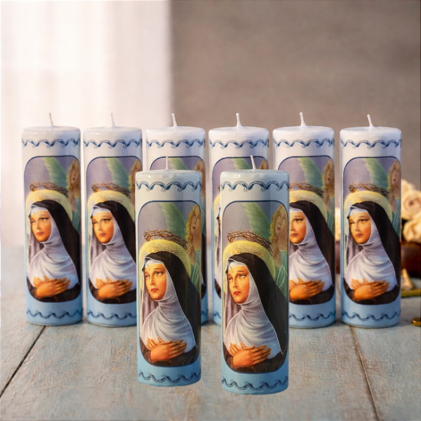 Vela Votiva 272g Santa Rita De Cássia - 08 Unidades