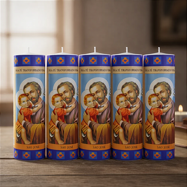 Vela Votiva 272g São José - 05 Unidades