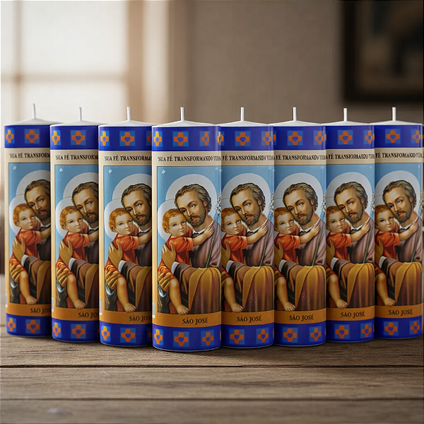 Vela Votiva 272g São José - 08 Unidades