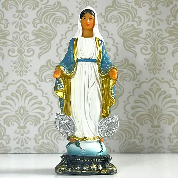 Imagem Nossa Senhora Das Graças 13cm Di Ângelo Resina