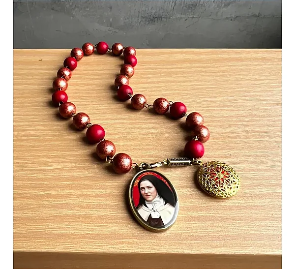 Novena Santa Teresinha Petalas Vermelhas Folheto Terço