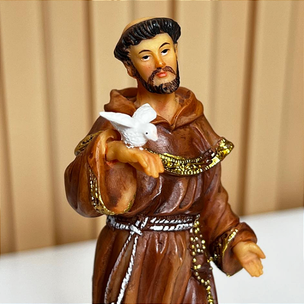 Imagem São Francisco De Assis 13cm Di Ângelo Resina