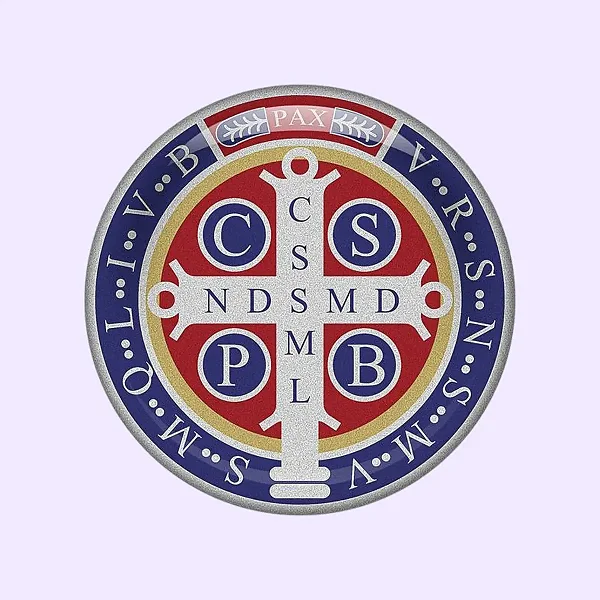 Colante Adesivo Resina Medalha De São Bento 5,5cm
