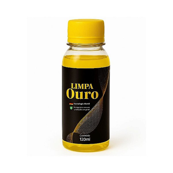 Limpa Ouro 120ml para Semijoia, Bijuteria e Joia