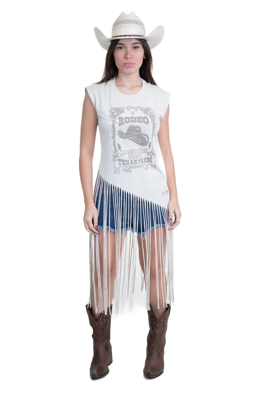 REGATA FRANJA FEMININA TEXAS FARM COD 2524 BEGE
