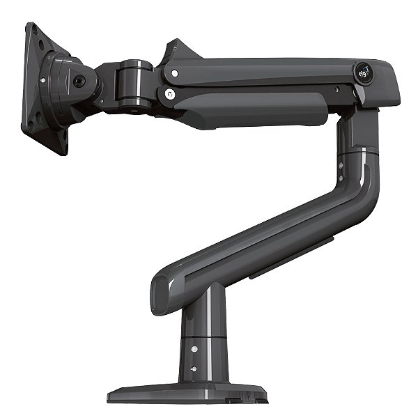 Suporte Gamer de Mesa Articulado com Pistão a Gás, Monitor 27" a 50", Suporta até 18kg, Cinza Escuro, SGM01, ELG